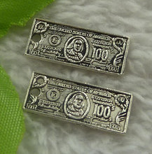 240 pieces antique silver paper money charms 21x9mm #2291 2024 - buy cheap