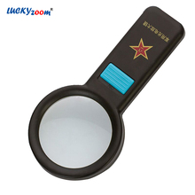 Handheld 10 LED Magnifier Lamp Loupe 6X Magnifying Glass Optical Lens Color Box Reading Magnifier Jewelry Gift For Old Person 2024 - buy cheap