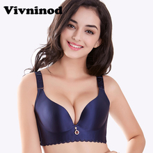 Vivninod Unlined Wire Free Big Size Bras No Rims Seamless Brassiere for Plus Size Women C D DD cups 44 46 48 50 Push up sexy bra 2024 - buy cheap