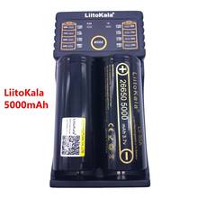 LiitoKala Lii-202 battery charger+2pcs HK LiitoKala 26650 5000mah Rechargeable battery for flashlight,20A discharge 2024 - buy cheap