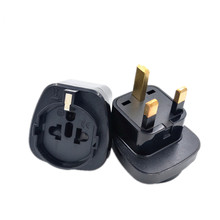 Conector de enchufe integrado de cobre completo, adaptador de enchufe de viaje para Suiza, Italia y Brasil, 10A, 220V, certificado CE, color negro 2024 - compra barato