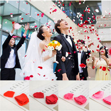 2018 Nova 100 Pcs/1000 pcs Artificial Silk Rose Petals Wedding Party Confetti Celebração Decoração com Flores 2024 - compre barato