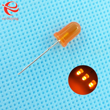 3mm led laranja difusa redonda luz-emissor de luz lâmpada de diodo dip talão plug-in através do furo prática kit diy ultra brilhante 50 pçs/lote 2024 - compre barato