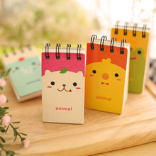 Wholesale Creative Animal Notepad,Cartoon Mini Notebooks Journal Diary Planner Korean Stationery Gift,Portable Kawaii Book 2024 - buy cheap
