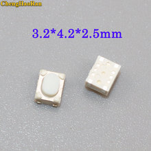Botón Micro pulsador ChengHaoRan 20 piezas 3X4X2.5 4 pies (tipo U) SMT botón táctil para sistema de coche de interruptor de montaje/Herramienta de cigarrillo 2024 - compra barato