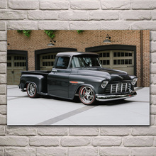 1955 retro carro pickup truck rat rua quente haste cartazes na parede imagem casa sala de estar decoração para o quarto kd202 2024 - compre barato