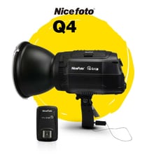 NiceFoto HS Q4C  400W  HSS 1/8000S Studio Flash Outdoor Flash High Speed Speedlite with Transmitter for Canon Camera 2024 - buy cheap