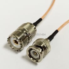 New  UHF  Female Jack SO239 Switch  BNC  Male Plug  Convertor RG316 cable Wholesale  Fast Ship 15CM 6" Adapter 2024 - buy cheap