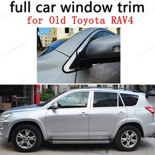 Car Exterior Accessories full Window Trim for Toyota RAV4 09-13 Stainless Steel Decoration Strips with center pillar 2024 - buy cheap