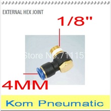 100x Free Shipping PH 4-01 Pneumatic Hex Air Fitting 4mm Tube Push In To 1/8" One Touch Quick Fittings Connector Pipe Hose Joint 2024 - buy cheap