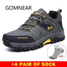 GOMNEAR Genuine camel Hiking Shoes Men's Outdoor Tennis Hunting Athletics Shoes Breathable Antiskid Trekking Jogging Sport Shoes 2024 - buy cheap