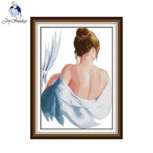 Joy Sunday Bathing Counted Cross Stitch 11CT print 14CT Cross Stitch cartoon Cross-Stitch Kit Handmade Embroidery for Needlework 2024 - buy cheap