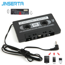 JINSERTA Car-styling Universal 3.5mm AUX Car Audio Cassette Tape Adapter Transmitters for MP3 Cell phone Black Auto 2024 - buy cheap