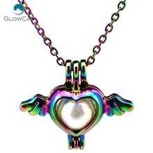 C59 colores Flying Wing Love bead cage COLLAR COLGANTE Aroma aceite esencial difusor Locket collar 2024 - compra barato