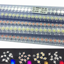 50pcs LED 1w 3w High Power LED Chip, RGB Red Green Blue Yellow Cold White Nature White Warm White Light Source 2024 - buy cheap