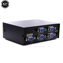 Divisor VGA de 4 puertos, 1x4, 1 a 4 puertos, vídeo VGA, amplificador de señal HD, 200MHz, compatible con 1920x1440, con potencia para VGA Adpater, novedad 2024 - compra barato