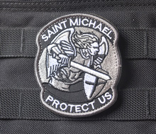 Patches bordados saint michae proteção eua patches militar gancho & loop tático patches do exército dos eua crachás para mochila jaqueta 2024 - compre barato