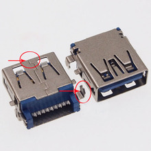 Conector USB3.0, placa de hundimiento SMT 3,0 A, interfaz hembra, sin prensado, enchufe AF, 25 uds. 2024 - compra barato