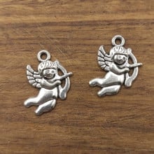 10 pcs charms  Cupid  22 * 16mm Tibetan silver plated pendant antique jewelry making DIY handmade crafts 2024 - buy cheap