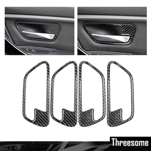 For BMW F30 F34 3 Series 3GT 2013-2018 Carbon Fiber Car Interior Door Handle Cover Trim Door Bowl Stickers Decoration 2024 - buy cheap