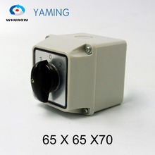 Yaming electric YMW26-25/1M Changeover rotary cam switch 25A 1 pole 3 position with waterproof enclosure IP65 nockendrehschalter 2024 - buy cheap