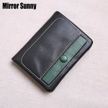 Korean Genuine Leather Women Short Wallet Female Head Layer Cowhide Simple Small Purse Multi-functional Fold Card Holder Wallets 2024 - buy cheap