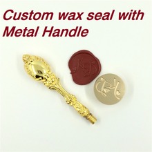 Customize Wax Stamp with Your Logo,with metal handle,DIY Ancient Seal Retro Stamp,Personalized Stamp Wax Seal custom design 2024 - buy cheap