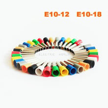 E10-18 Tube Insulated cord end terminals Cable Connector wire terminals Insulating Crimp wire Connector 2024 - buy cheap