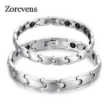 Pulseras de acero inoxidable para hombre y mujer, brazaletes magnéticos de alta calidad para el cuidado de la salud, antifatiga, para parejas de enamorados, los mejores regalos, 2021 2024 - compra barato