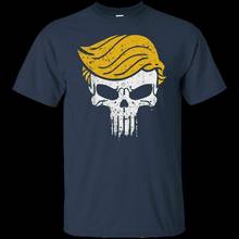 Black, Navy T-Shirt Funny Trump-Skull Trump Punisher Parody Gift For Men T Shirt 2024 - buy cheap