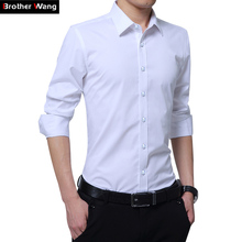 Мужская Повседневная рубашка размера плюс 5XL 6XL 7XL, модная цветная деловая рубашка с длинным рукавом, брендовая одежда 2024 - купить недорого