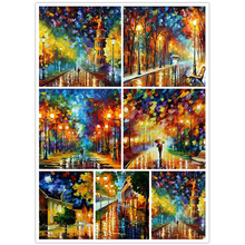 Abstract Diamond Painting 5D DIY Cross Stitch Diamond Embroidery Oil Painting Landscape Mosaic Home Decor Art Painting Street ZT 2024 - buy cheap