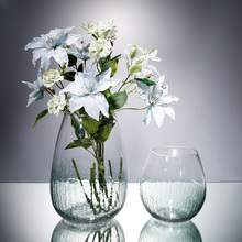 Креативная стеклянная ваза с ледяной трещинкой, ремесла, Террариум, стеклянные контейнеры, настольные цветочные вазы для дома, свадебное украшение, современный 2024 - купить недорого
