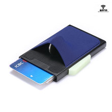 BISI GORO RFID Business Hot Credit Card Holder Multifunction Automatic 2021 Aluminium Cards Case Men Coin Wallet Slim Purse 2024 - buy cheap