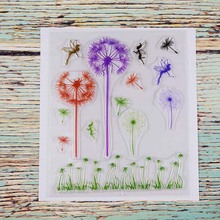 Fairy and dandelion Transparent clear stamp for DIY Scrapbooking/Card Making/Kids Christmas Fun Decoration Supplies 2024 - buy cheap