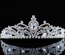 Тиары и короны с кристаллами в стиле принцессы, повязка на голову для девушек, свадебные аксессуары для выпускного вечера, бижутерия для волос 2024 - купить недорого