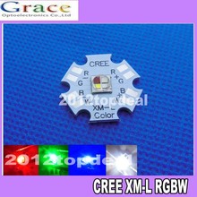 Cree XLamp XM-L RGBW RGB White Color 12w LED Emitter 4-led 20mm Star PCB Board