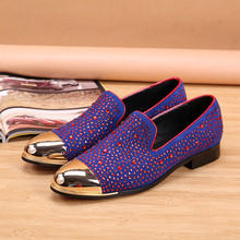 Zapatos británicos de piel auténtica para hombre, calzado formal, rojo, morado, elegante, para boda, negocios, oxford, social 2024 - compra barato