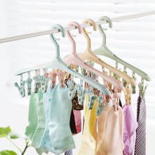 8 Clips Clothing Rack Clothes Hanger Drying Rack for Bra Socks Underware Briefs Portable Clothespin Drying Clips Clothes Rack 2024 - buy cheap