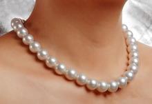 free shipping  noble jewelry AAA 9-10mm natural Australian south seas white pearl necklace 14K gold 2024 - buy cheap