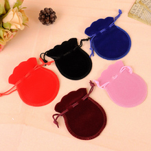 20pcs/Lot 7x9CM Velvet Pouch Small Jewelry/Coin Storage /Wedding/Gift Packing bags Flocking Drawstring Pouches 2024 - buy cheap