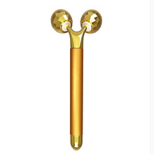 3D Gold Roller Massager Y-shaped Metal Facial Beauty Weight Loss Tool Improve Facial Wrinkles Delicate Face Massage Instrument 2024 - buy cheap