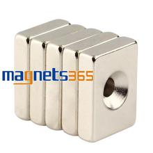 OMO Magnetics 5pcs N50 Block Counter Sunk Magnets 20 * 15 x 5 mm Hole 4mm Rare Earth Neodymium 2024 - buy cheap