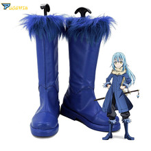 Tensei Shitara-botas para Cosplay de Anime, zapatos de piel sintética con diseño de lirio Ken, Temple 2024 - compra barato