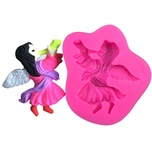 Angel blowing a horn Shaped fondant silicone moulds silikon form for chocolate jelly pastry candy cake kitchen DIY tools FT-0205 2024 - buy cheap