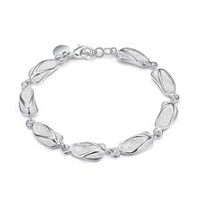 Joyería Unisex, pulsera chapada en plata para mujer, oferta de moda, pulsera de senhora 2024 - compra barato