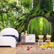 Beibehang-papel tapiz personalizado 3d, mural mágico de bosque café, Fondo para habitación de niños, papeles de pared, decoración del hogar 2024 - compra barato