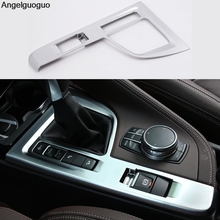 Car Accessories  ABS  Gear Shift Panel Sequin Cover Trim frame For BMW X1 F48 2016-2017 Left Hand Drive (2 kinds options) 2024 - buy cheap