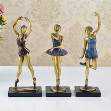 Retro Ballet Girl Figurine Handmade Resin Ballerina Beauty Sculpture Decoration Souvenir Gift and Craft Ornament Accessories 2024 - buy cheap