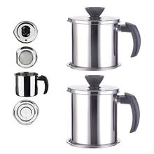 304 Stainless Steel Equipped with Lid Filter Oil Can Oil Recycling Cup Filter Cup Kitchen Household with Filter Net Kitchen tool 2024 - buy cheap